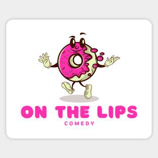 On the lips - Donut logo (transparent background) Sticker